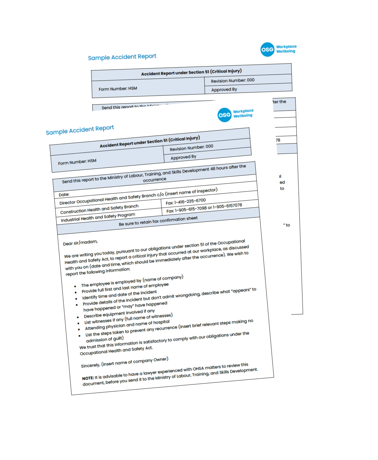 Sample Accident Report OSG