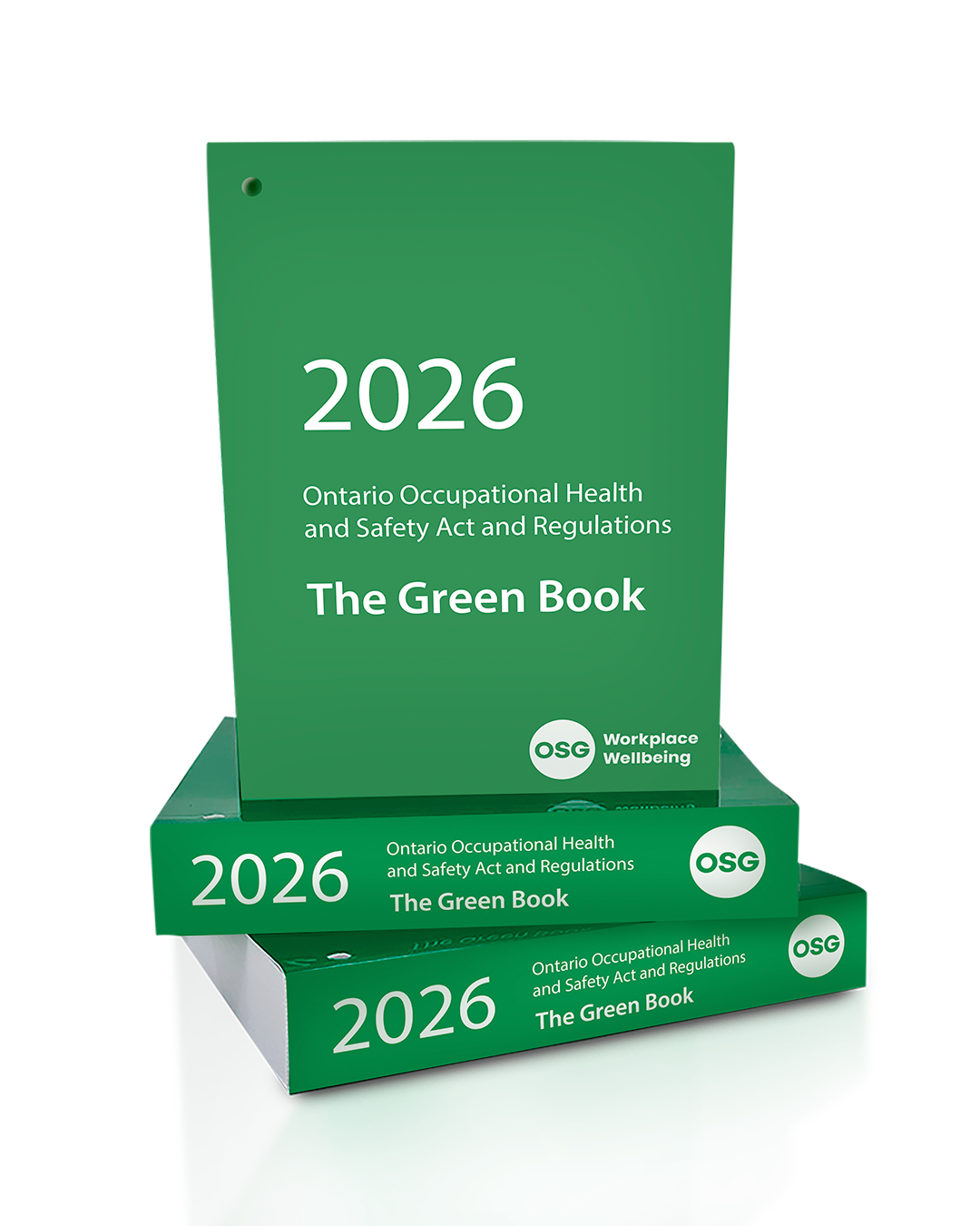 Stack of OSG 2026 OHSA Green Book's