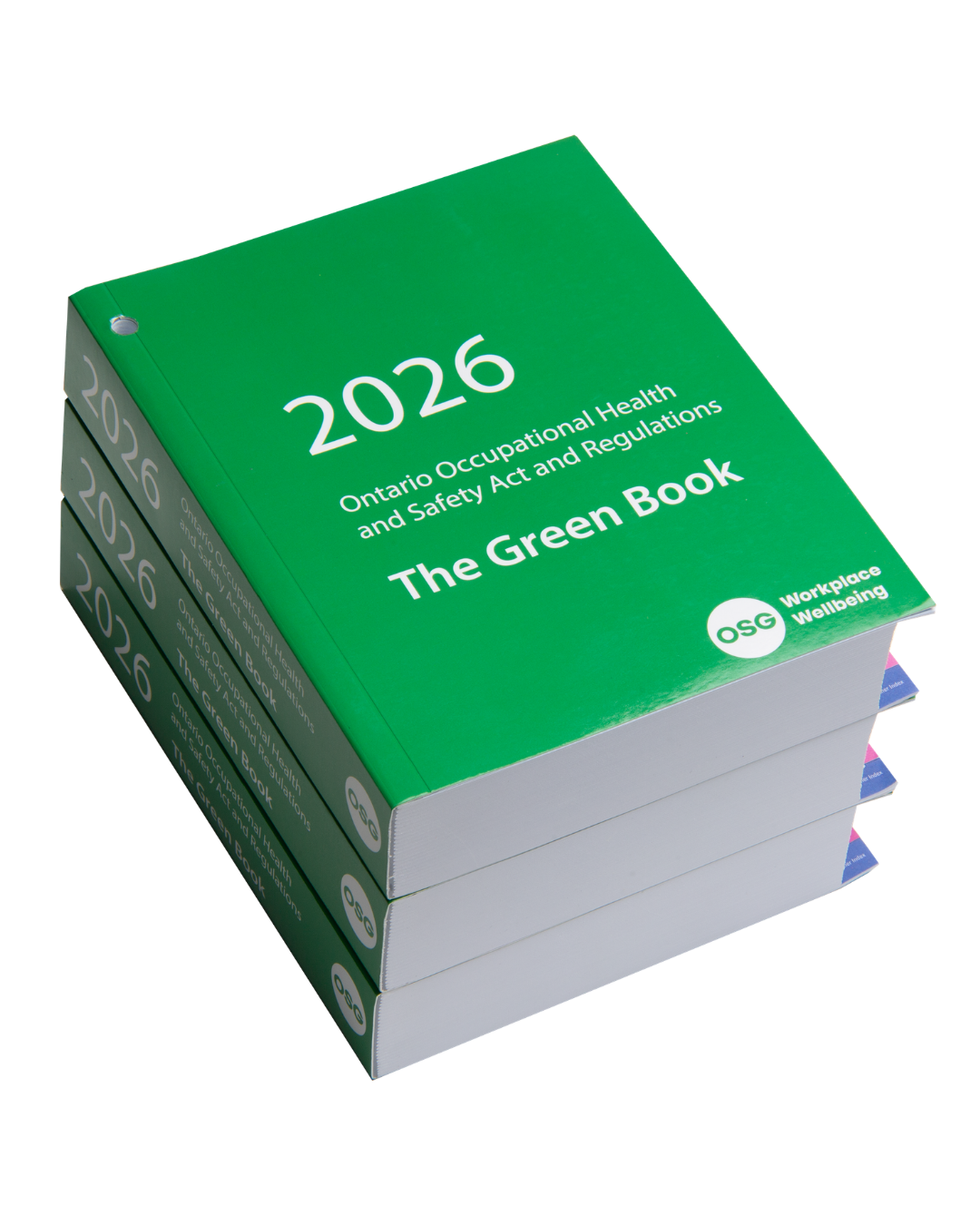 Stack of OSG 2026 OHSA Green Book's