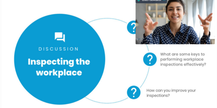 OSG instructor leading a JHSC Refresher training virtually